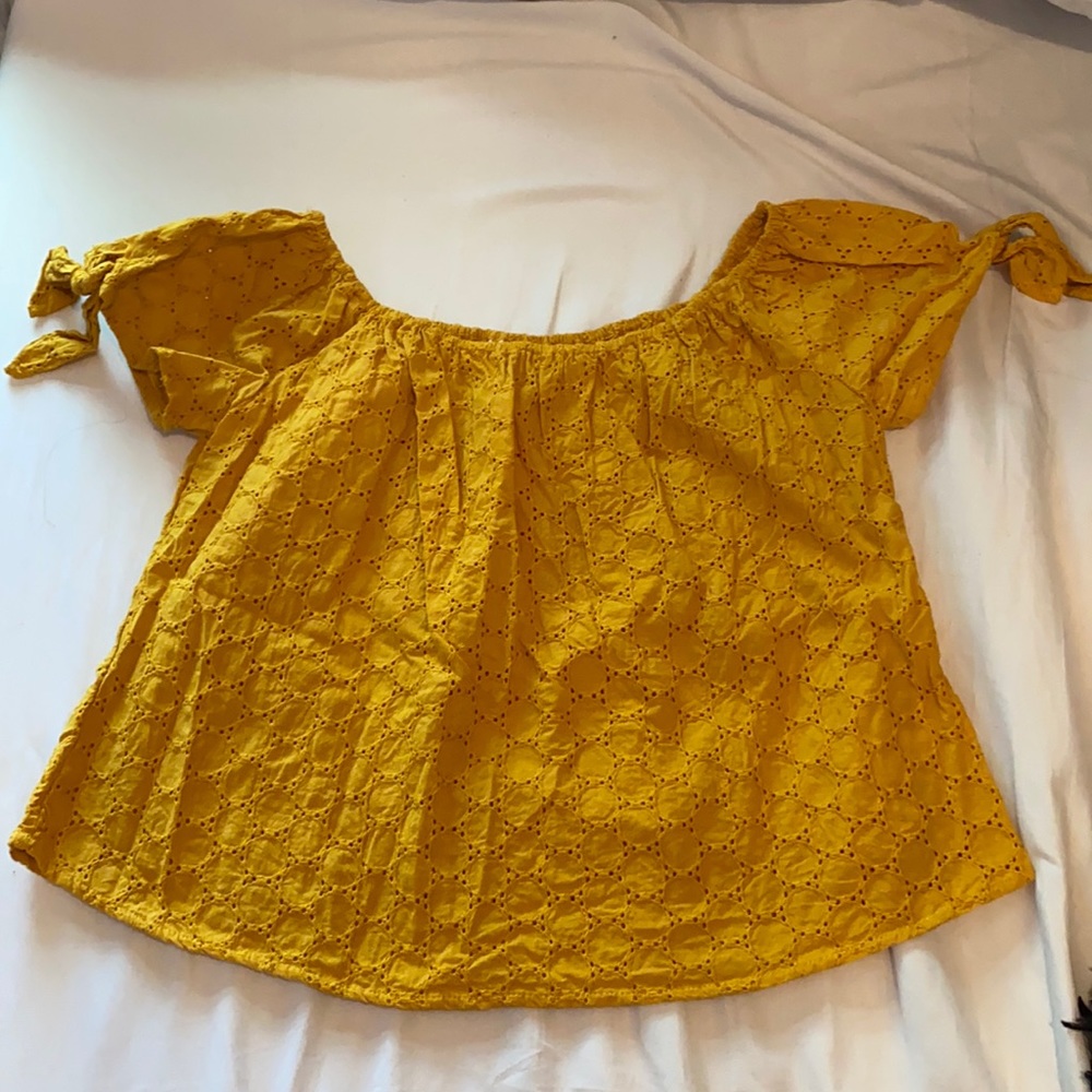 mustard yellow top